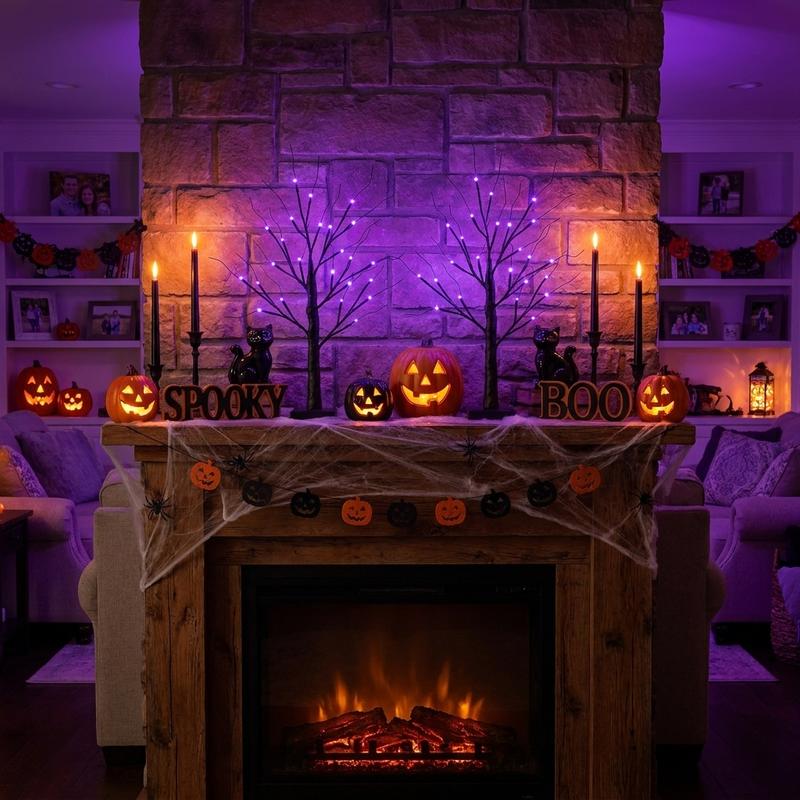 Spooky Halloween Tree Lights